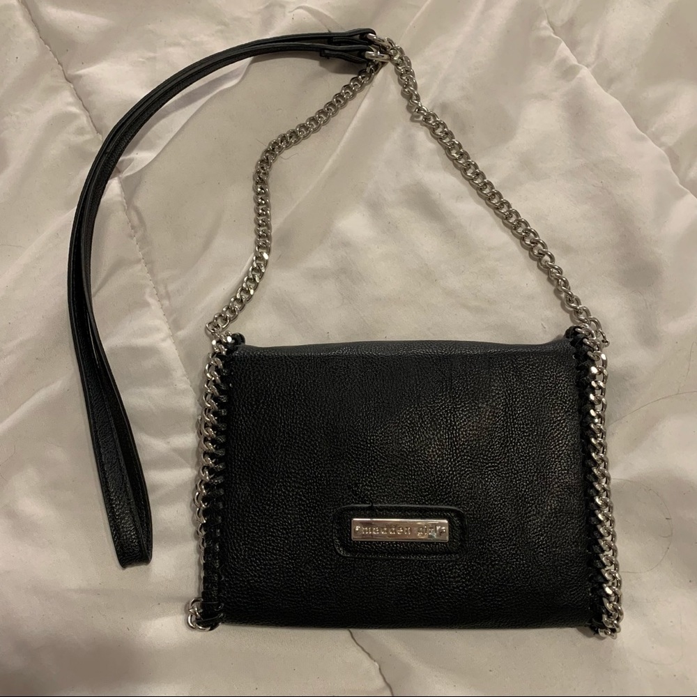 Madden Girl Faux Leather Crossbody Bag